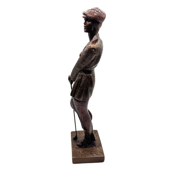 Vtg Austin Sculpture '90 Female Golfer Statue Bridie Bronze A. Daniel artist 16" - Picture 6 of 7